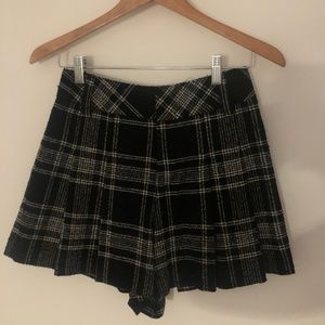 Alice + Olivia High Waisted Plaid Short